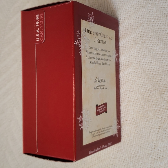 HALLMARK 1st Christmas Wedding KEEPSAKE ORNAMENT NIB - Picture 11 of 12